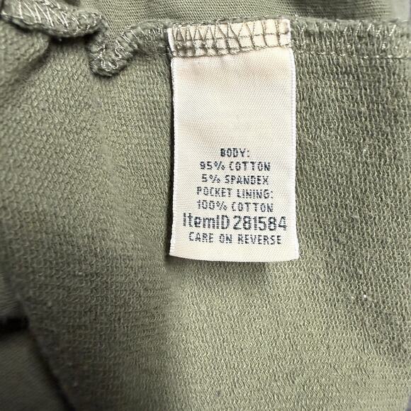 LL Bean Sweatpants Lounge Womens Small Petite Green Drawstring Relaxed Fit - Picture 3 of 7